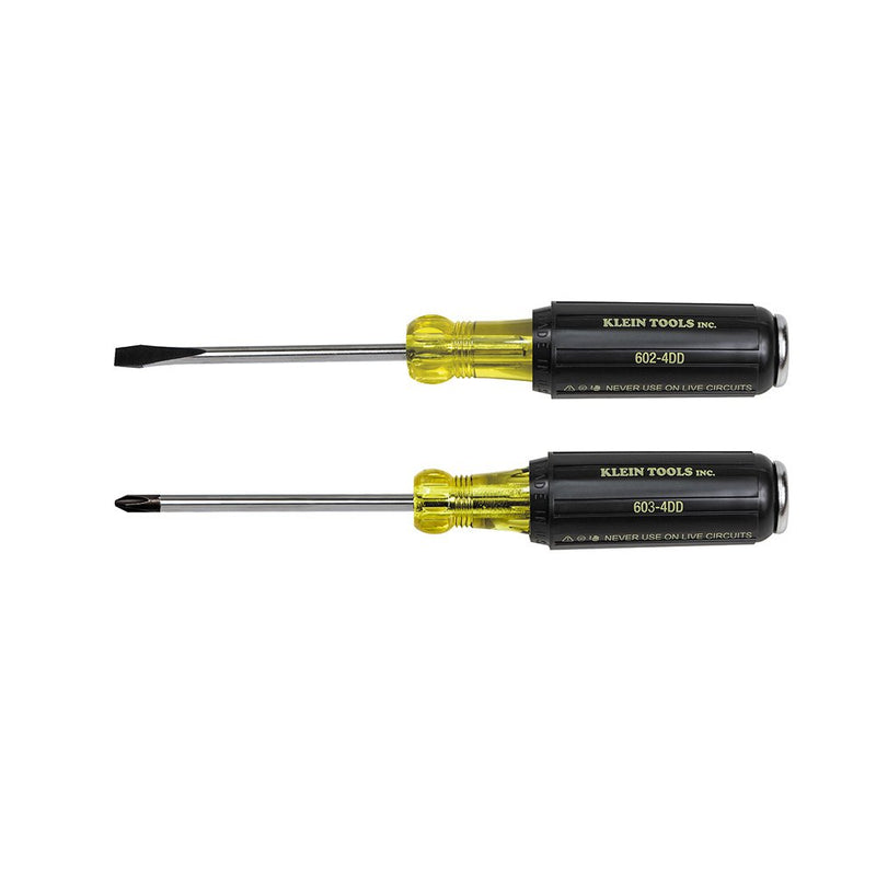  [AUSTRALIA] - Klein Tools 32008 Demolition and Phillips Screwdriver Set with Plated Metal Strike Cap and Heat Treated Blade, 2-Piece