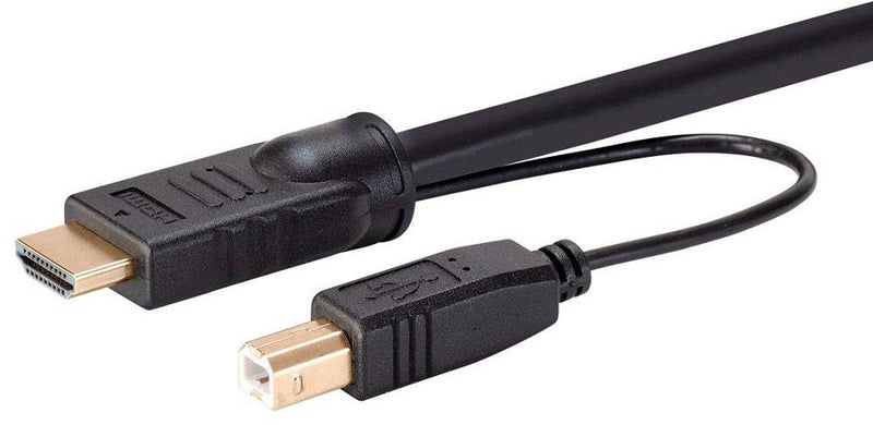  [AUSTRALIA] - Monoprice - 136645 HDMI USB Combo Cable - 10 Feet, 4K@60Hz, High Dynamic Range (HDR) for KVM Switches - Switch Series Black No 3.5mm Audio