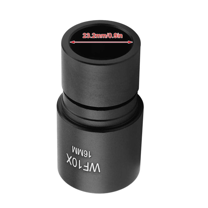  [AUSTRALIA] - WF 10X Microscope Eyepiece Accessories for Microscope Biological Microscope Lens Adapter for Microscope View 16 mm Reticle Scale 0.1 mm Interface Diameter/Mounting Size 23.2 mm