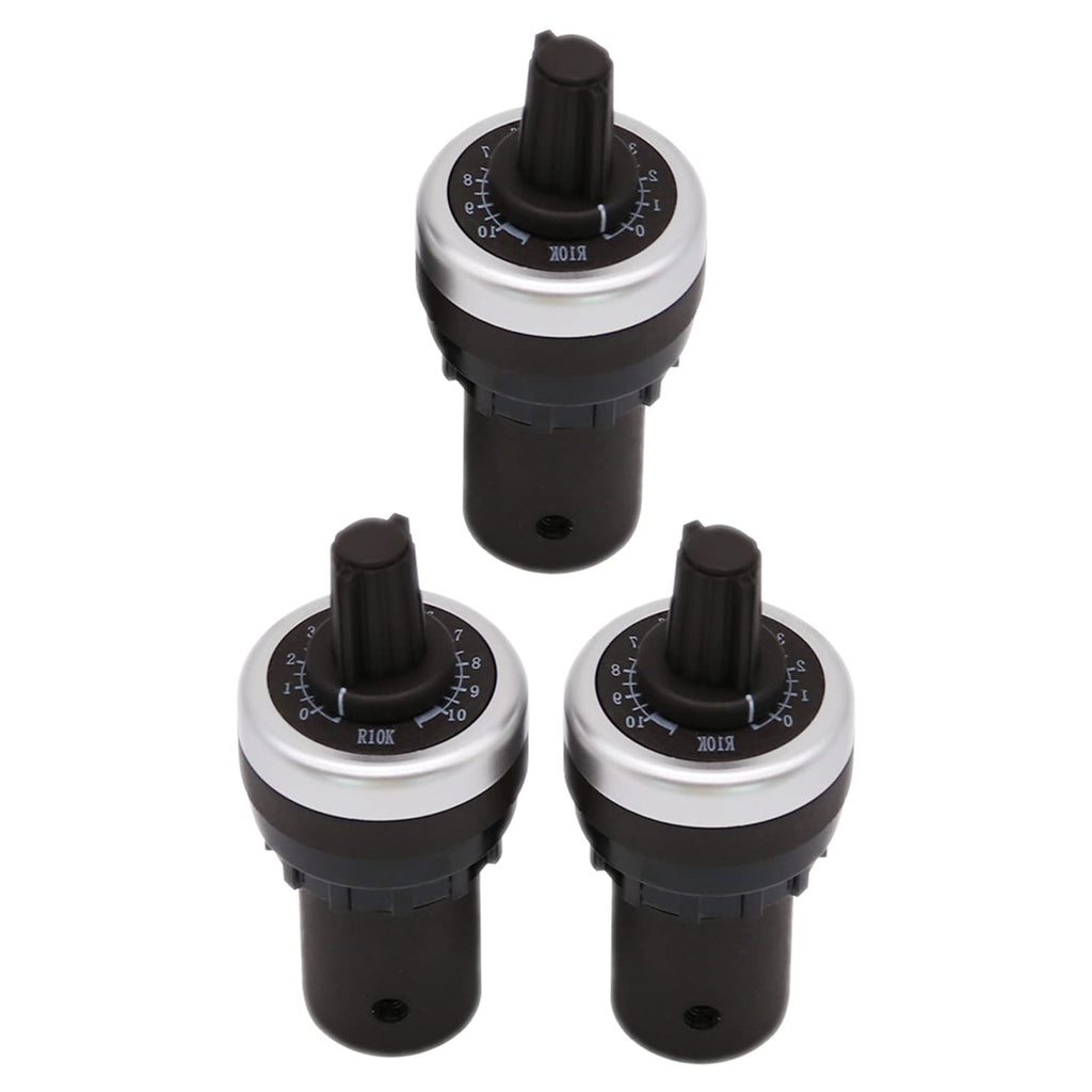  [AUSTRALIA] - 3pcs 10k Potentiometer Panel Mount VSD VFD Variable Speed for Frequency Inverter (3) 3