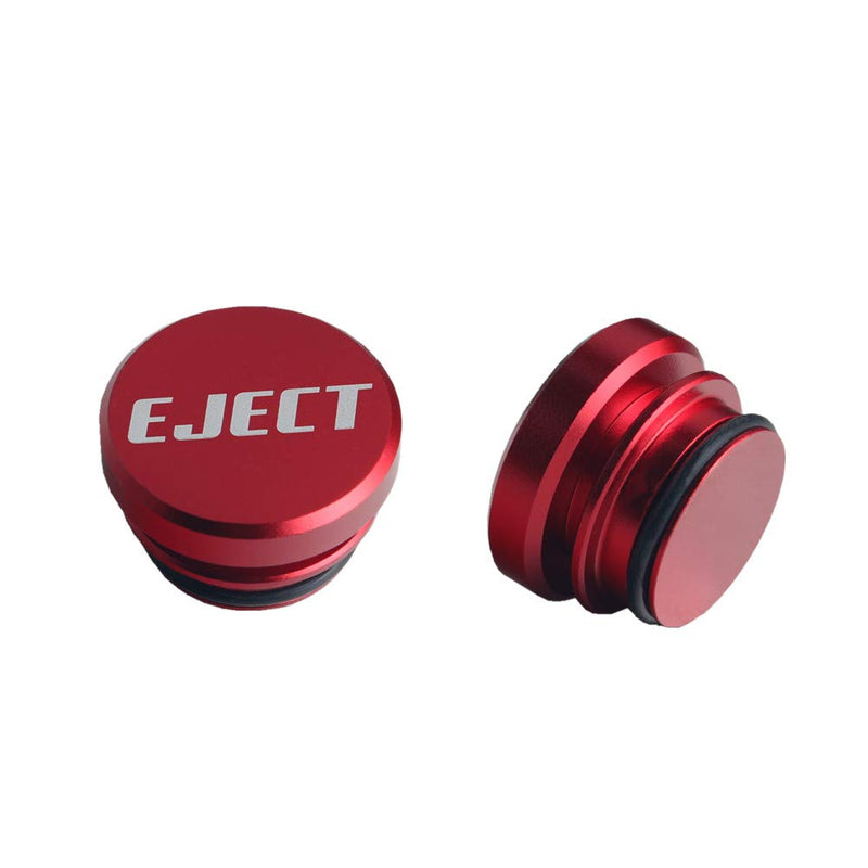 DEWHEL Universal Eject Cigarette Lighter Plug Cover Aluminum For Standard 12V (Red) Red - LeoForward Australia