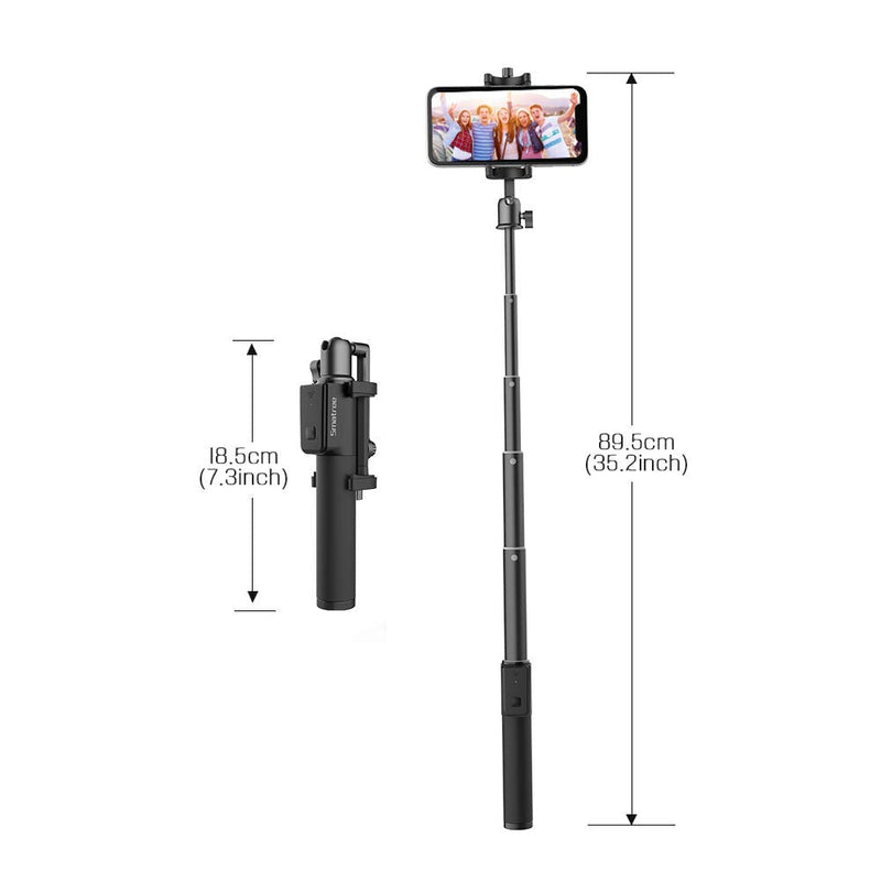  [AUSTRALIA] - Smatree Cellphone Selfie Stick Compatible for iPhone 13 12 11 pro Xs Max Xr X 8Plus 7, Android, Samsung Galaxy S22 S21 and More. NOT Tripod