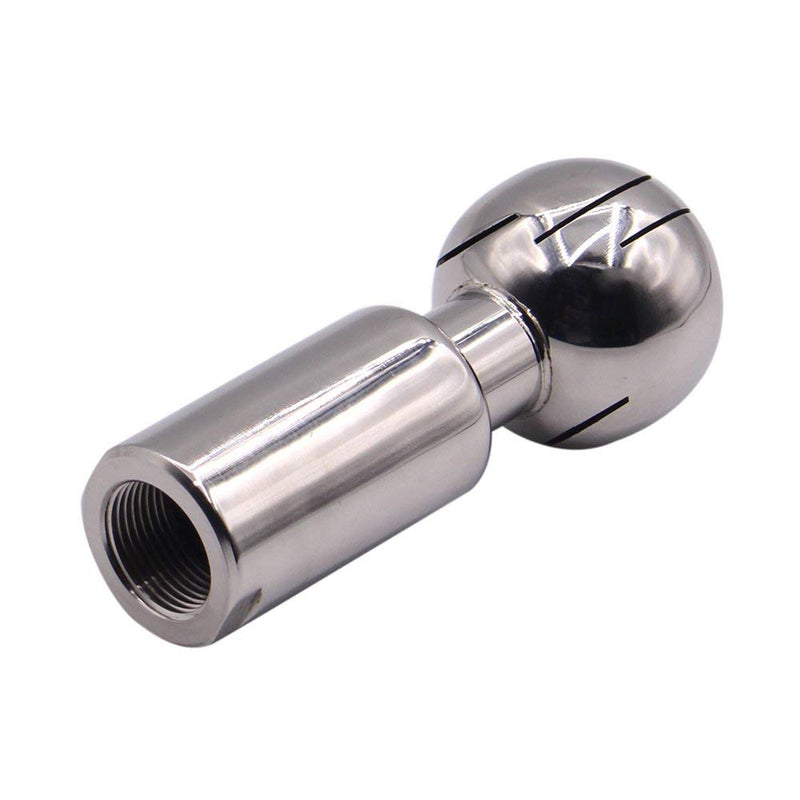  [AUSTRALIA] - DERNORD Rotary Spray Ball NPT Female CIP Tank Cleaning Ball 360° Spray Pattern, Stainless Steel 304 (3/4" NPT Threaded) 3/4" NPT Threaded