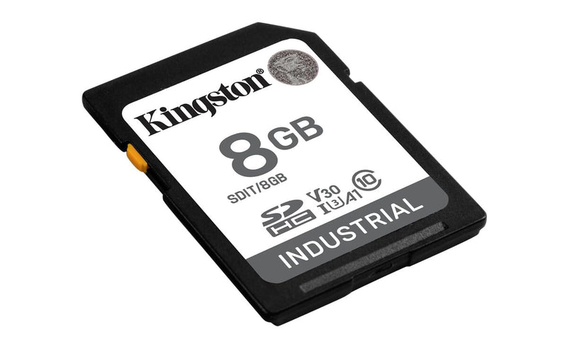  [AUSTRALIA] - Kingston Industrial SD Card, Up to 100MB/s, High Endurance, UHS-I U3 V30 A1, (SDIT/8GB) 8GB