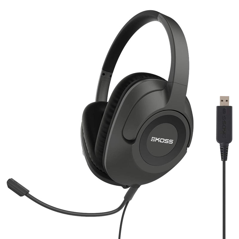  [AUSTRALIA] - Koss SB42 USB Communication Headset | Microphone | Detachable Cord Design | Full Size Over-Ear Headphone