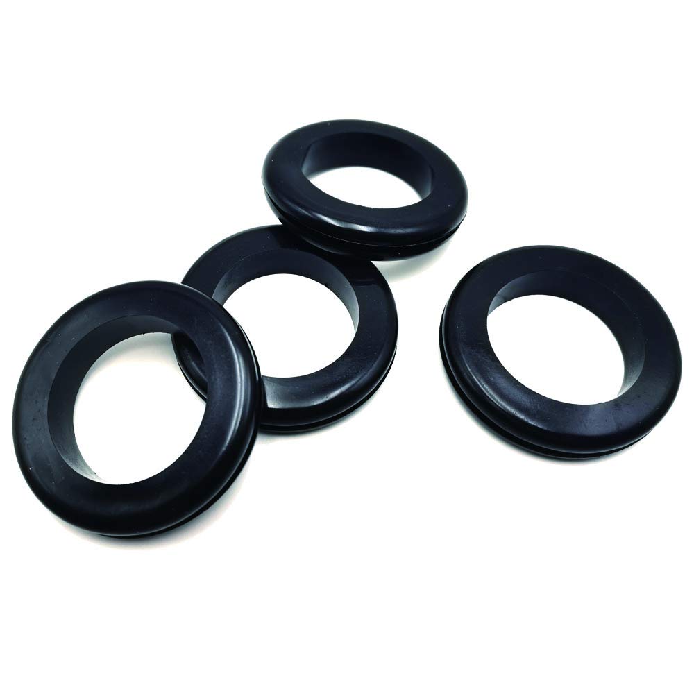  [AUSTRALIA] - 2 Inch Rubber Grommet, 2" Drill Hole 1-1/2" ID-Rubber Plugs for Holes-Rubber Hole Grommet-Eyelet Ring-Firewall Grommets Automotive for Wires, Cables, Cords, 4PCS 50mm / 2" Drill Hole, 4pcs