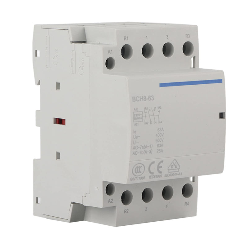  [AUSTRALIA] - 230V AC Contactor 4P 2NO 2NC 63A 50Hz 60Hz 4 Pin Household AC Contactor AC230V