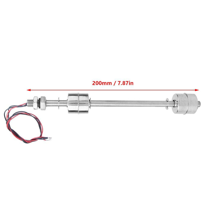  [AUSTRALIA] - Oumefar 304 Stainless Steel Float Switch Double Ball Water Level Sensor 10mm Liquid Level Detector for Tank Basin(200mm)