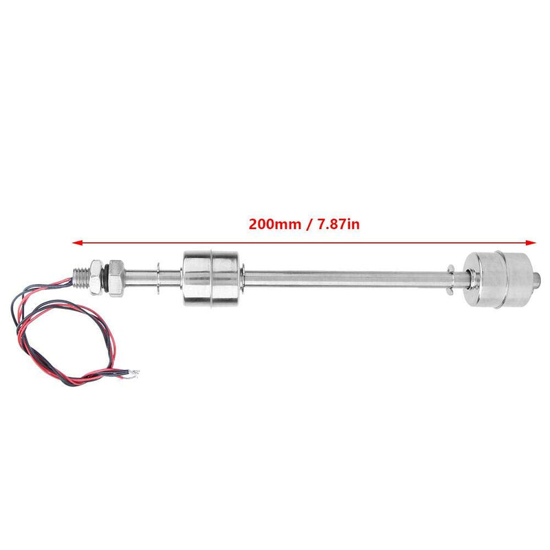  [AUSTRALIA] - Fafeicy 200mm double ball float switch, water level sensor, liquid level sensor made of stainless steel, for tank basin, 10mm action range (200mm)