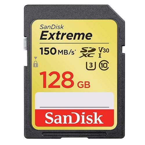  [AUSTRALIA] - SanDisk Extreme 128GB SD Memory Card Works with Sony Alpha a7C, a6600, a6100, a6400 Mirrorless Camera (SDSDXV5-128G-GNCIN) U3 SDXC UHS-I Bundle with (1) Everything But Stromboli Micro & SD Card Reader