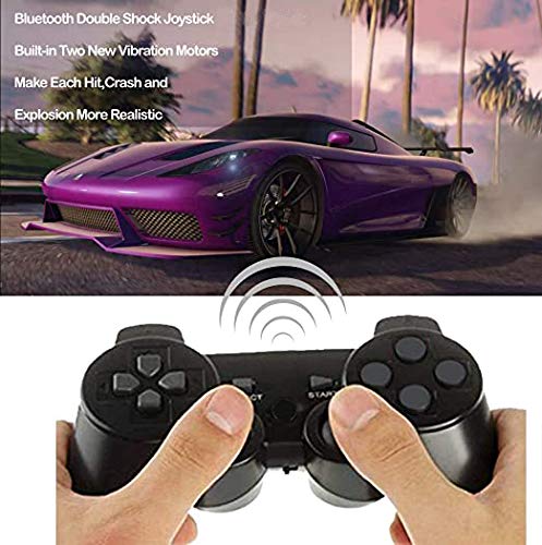  [AUSTRALIA] - PS-3 Controller, PS-3 Controller Wireless Bluetooth Gamepad Double Vibration Remote Joystick for Playstation3 with Charging Cord (1-Pack) 1-Pack