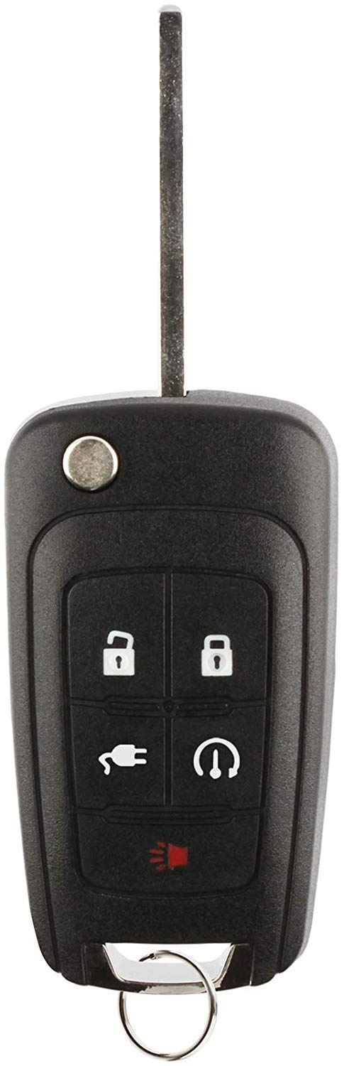  [AUSTRALIA] - KeylessOption Keyless Entry Car Remote Start Uncut Flip Key Fob for 2011-2015 Chevy Volt OHT05918179 1x