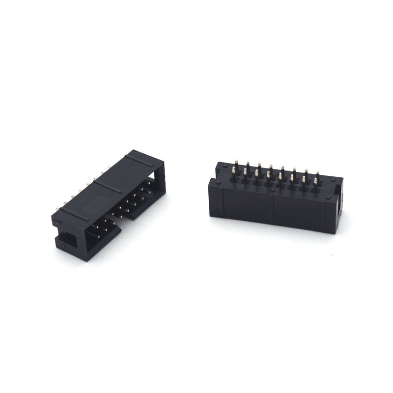 Antrader 30PCS/Lot DC3 16 Pin 2 x 8Pin Double Row Pitch 2.54mm Double-Spaced Straight Pin Male IDC Socket Box Header Connector - LeoForward Australia