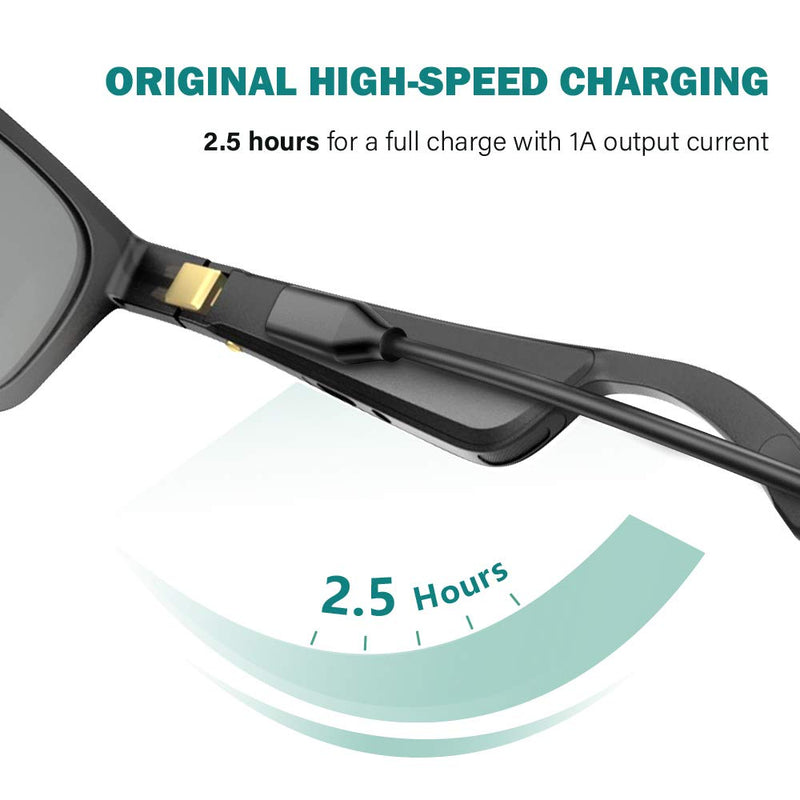 TUSITA [2-Pack] Charger Compatible with Bose Frames Alto S/M M/L, Bose Frames Rondo, Bose Frames Soprano, Bose Frames Tenor - USB Magnetic Charging Cable 3.3ft 100cm - Audio Sunglasses Accessories - LeoForward Australia