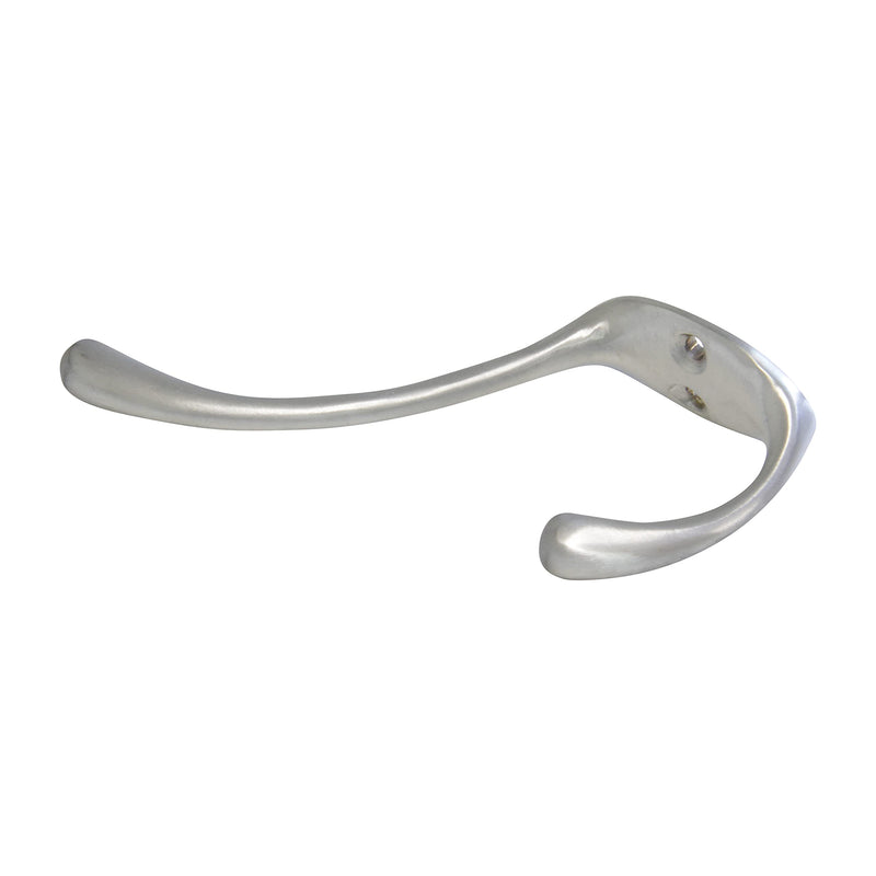 RCH Hardware HK-BR2564-60 Brass Wall Hook, 2.4 Inch, Satin Chrome - LeoForward Australia