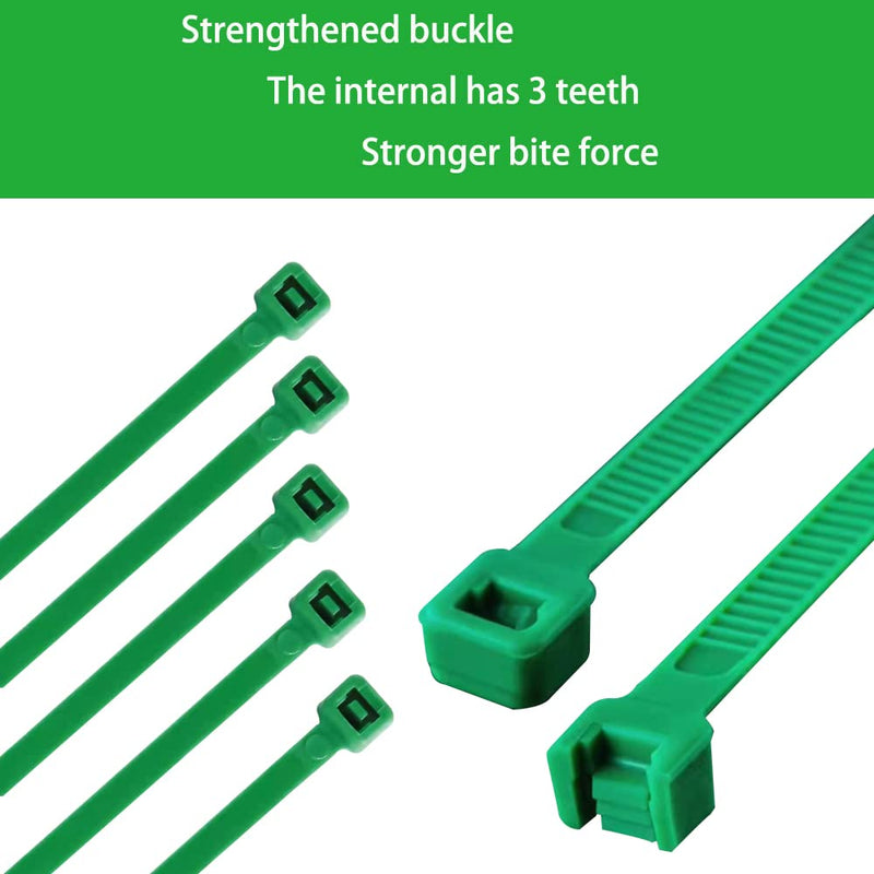  [AUSTRALIA] - MZlatieo 200 Pcs 12 Inch Adjustable Self-locking UV Resistant Nylon Zip Ties, 50 Pounds Tensile Strength-Heavy Duty, Ultra Strong Durable Cable Ties for Indoor And Outdoor (Green & Brown)