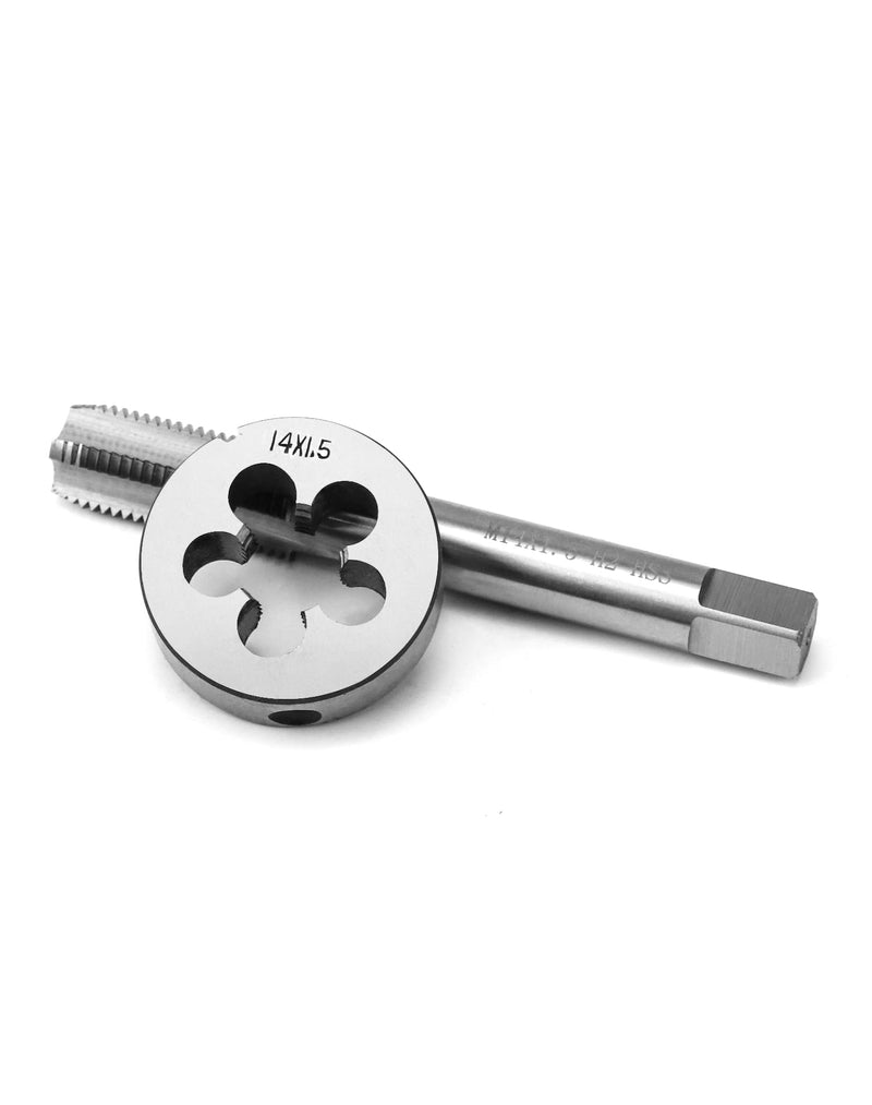  [AUSTRALIA] - QWORK® tap M14x1.5mm, tap and die set M14*1.5MM