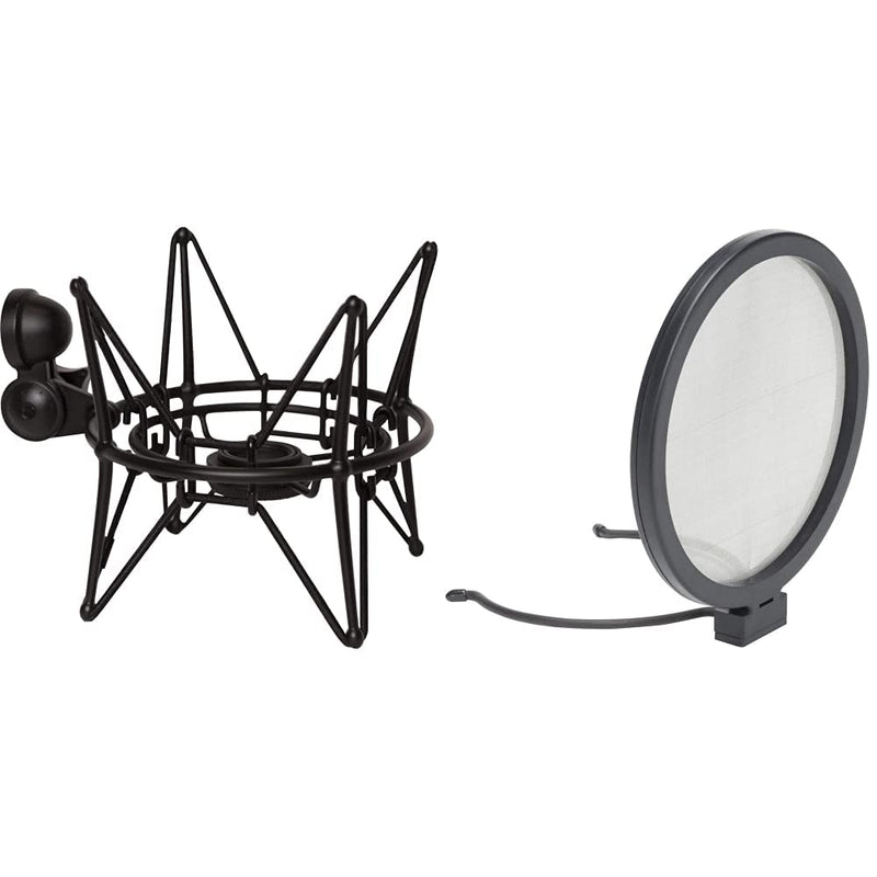  [AUSTRALIA] - Samson Spider Shockmount (Titanium Black) & Microphone Pop Filter (SAGTPBF1) Shockmount + Pop Filter