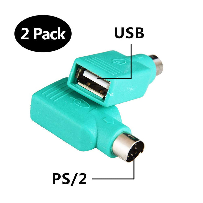 PS2 to USB Female,PS/2 Male Converter Changer Adapter for Keyboard Mouse 2pcs by Oxusbor(Notice:Can't Match All Motherboard,Have Matching Problem) - LeoForward Australia