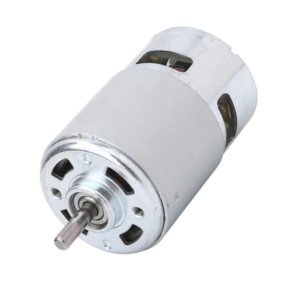  [AUSTRALIA] - Ball bearing motor, large torque high performance motor stable DC 12-24V large motor, double high speed screw for high speed, front and rear, 5mm shaft diameter