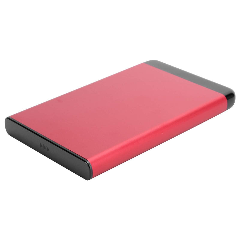  [AUSTRALIA] - Qiilu External Hard Drive 4Tb 2Tb External Hard Drive Aluminum Alloy Mobile Hard Disk Box Usb3.0 Portable 2.5In Ssd HDD Sata Aluminum Alloy Enclosure 8Tb (Red) Red