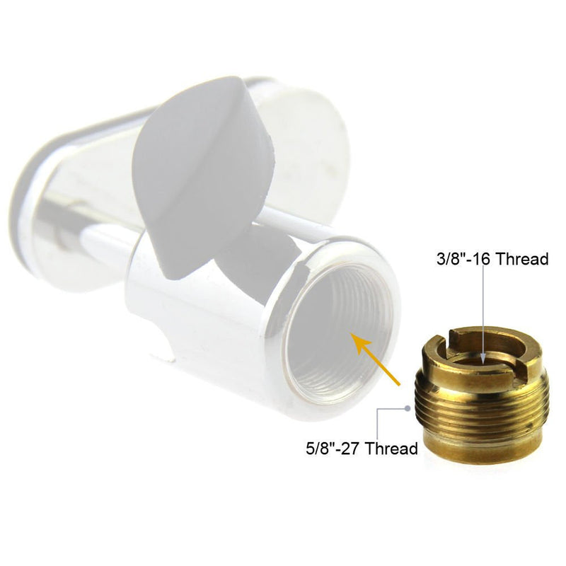  [AUSTRALIA] - CAMVATE 3/8” Female To 5/8" Male Threaded Screw Adapter For Mic Micphone Stand 1 Piece