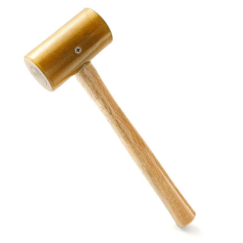  [AUSTRALIA] - WUTA Rawhide-head Mallet Leather Hammer Stamping Jewelry Leather Worker Craft Tool Good buffering capacity 48mm