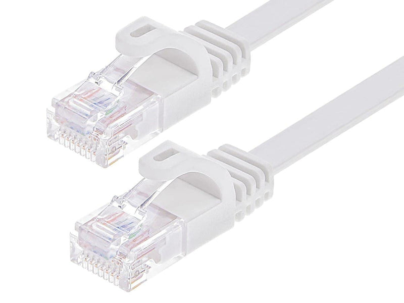  [AUSTRALIA] - Monoprice Cat6 Ethernet Patch Cable - 50 Feet - White | Snagless RJ45, Flat, 550MHz, UTP, Pure Bare Copper Wire, 30AWG, for Network Internet Modem Router Xbox PS3 Cord - Flexboot Series