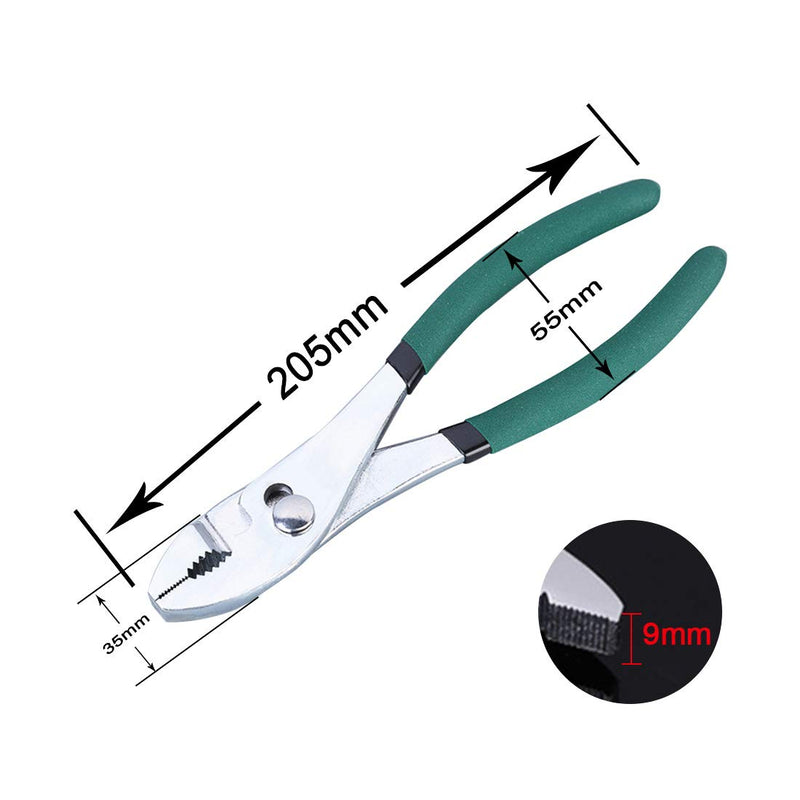 Bi-Material Professional Level of Slip Joint Pliers 8 Inch,Bright Green Coloring Hand Tool - LeoForward Australia