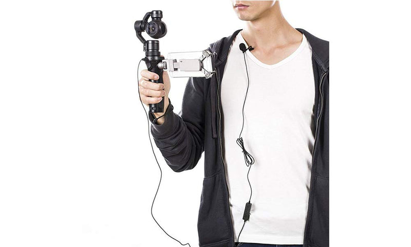  [AUSTRALIA] - Saramonic LavMicro Broadcast-Quality Lavalier Omnidirectional Microphone with 3.5mm TRS/TRRS Combo Connector & 6.3mm Adapter for Smartphones, DSLR Cameras, Camcorders & Recorders