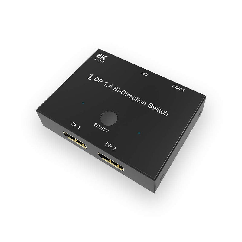  [AUSTRALIA] - CABLEDECONN DisplayPort 8K DP 1.4 2In 1Out 1In 2Out Switch Bi-Direction 8K@30Hz 4K@120Hz Splitter Converter for Multiple Source and displays dp 1.4 switcher 2x1