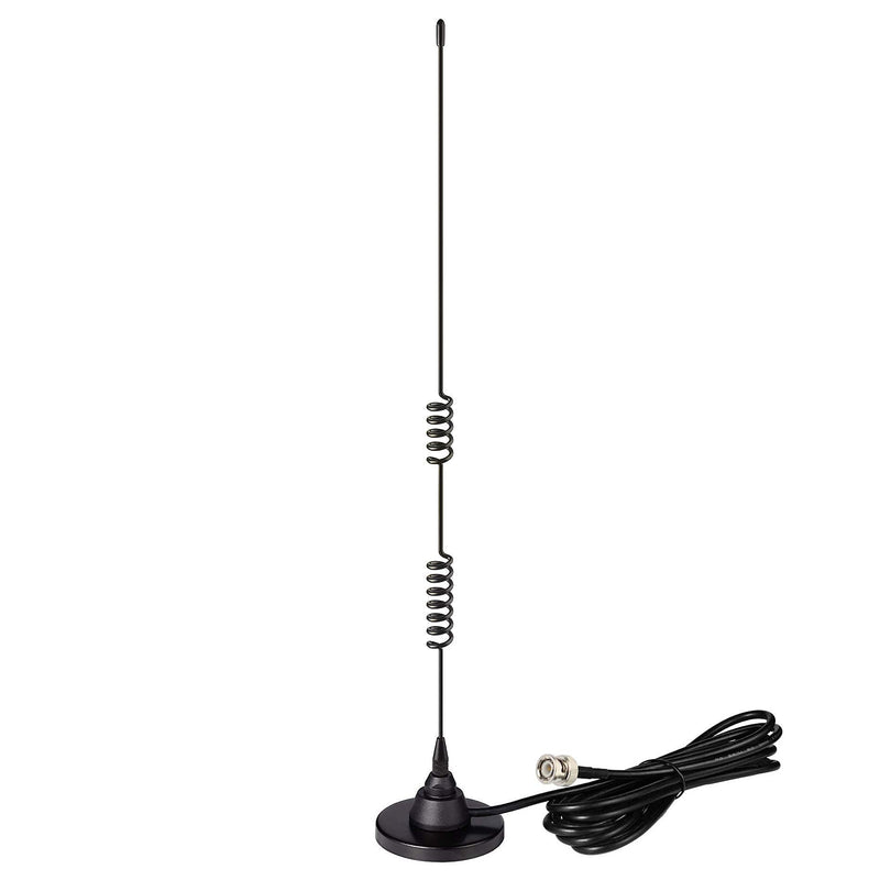  [AUSTRALIA] - Bingfu Ham Radio Antenna Police Radio Scanner Antenna Amateur Mobile Radio Antenna Magnetic Base BNC Male Antenna Compatible with Uniden Bearcat Whistler Radio Shack Police Radio Scanner