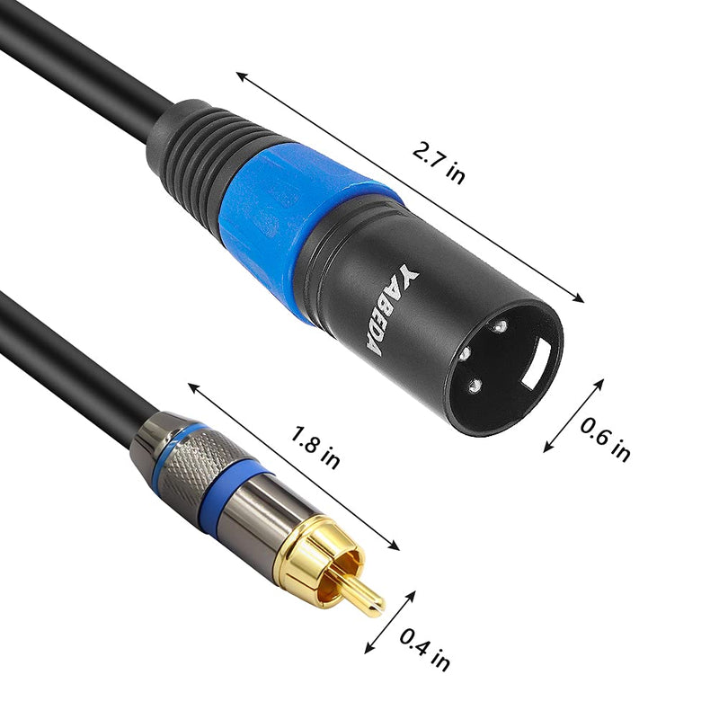  [AUSTRALIA] - YABEDA RCA to XLR Cable,Heavy Duty Dual RCA Male to Dual XLR Male HiFi Stereo Audio Connection Microphone Interconnect Cable - 3Feet