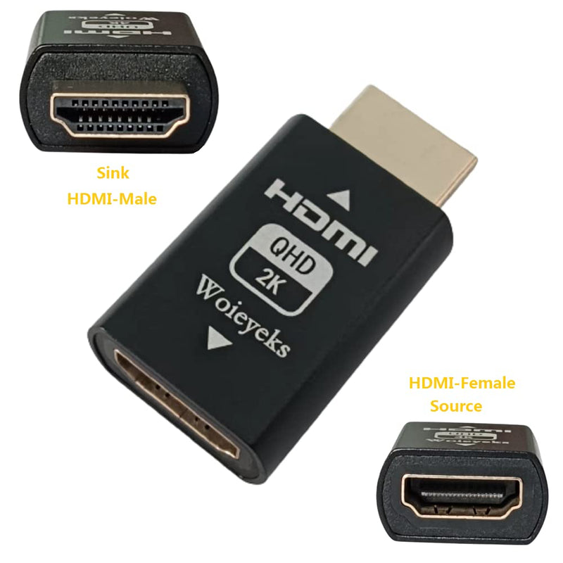  [AUSTRALIA] - HDMI EDID Emulator Passthrough for with KVM Switches,Video splitters,Extenders,AV Receiver, Emulator Adapter Recommend 1080P@60fps -3 Pack 1080P-3 Pack