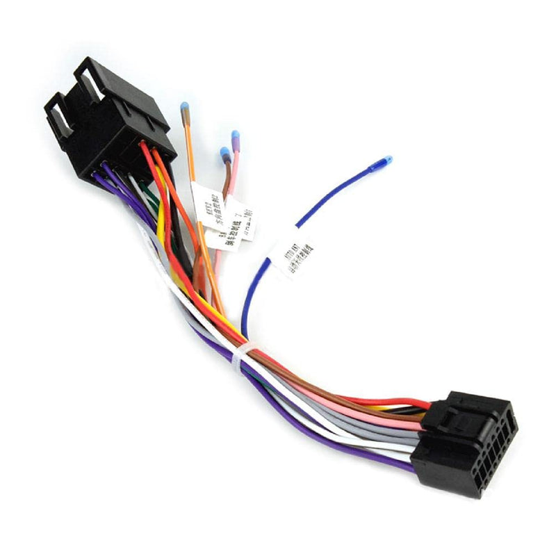  [AUSTRALIA] - 16 Pin Car Stereo Radio ISO Wiring Harness Connector Adaptor Cable Fit for Most Car Radio Stereo ISO Wiring 16 pin to iso
