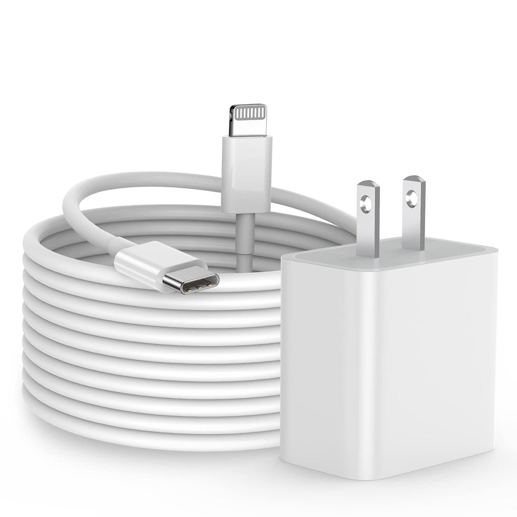  [AUSTRALIA] - iPhone Charger Fast Charging【Apple MFi Certified】10Feet Extra Long Lightning Cable Cord 20W USB C Wall Plug Type C Power Adapter Apple Chargers for iPhone 14 Pro Max/13 Mini/12/XS/Max/XR/X/8 Plus/iPad