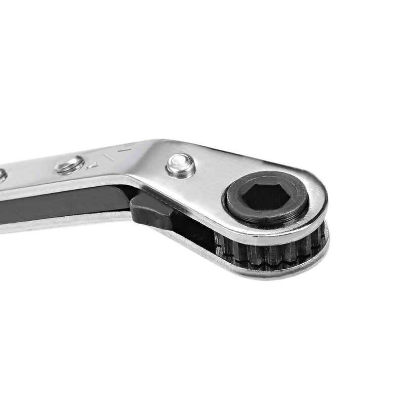  [AUSTRALIA] - uxcell Reversible Ratcheting Wrench, 1/4-inch x 5/16-inch Double Box End, Cr-V