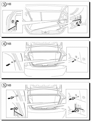  [AUSTRALIA] - Envelope Style Trunk Cargo Net for Chevrolet Sonic 2012 2013 2014 2015 2016 2017 2018 2019 Brand NEW