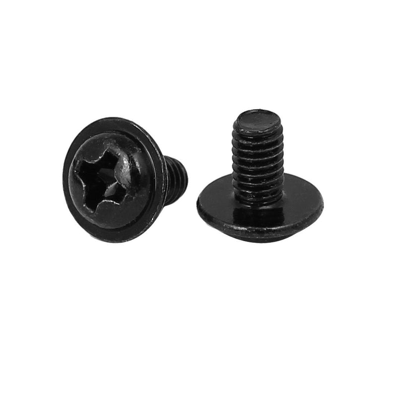  [AUSTRALIA] - uxcell Computer PC Case PWM3 x 5mm Phillips Washer Motherboard Screw Black 100pcs