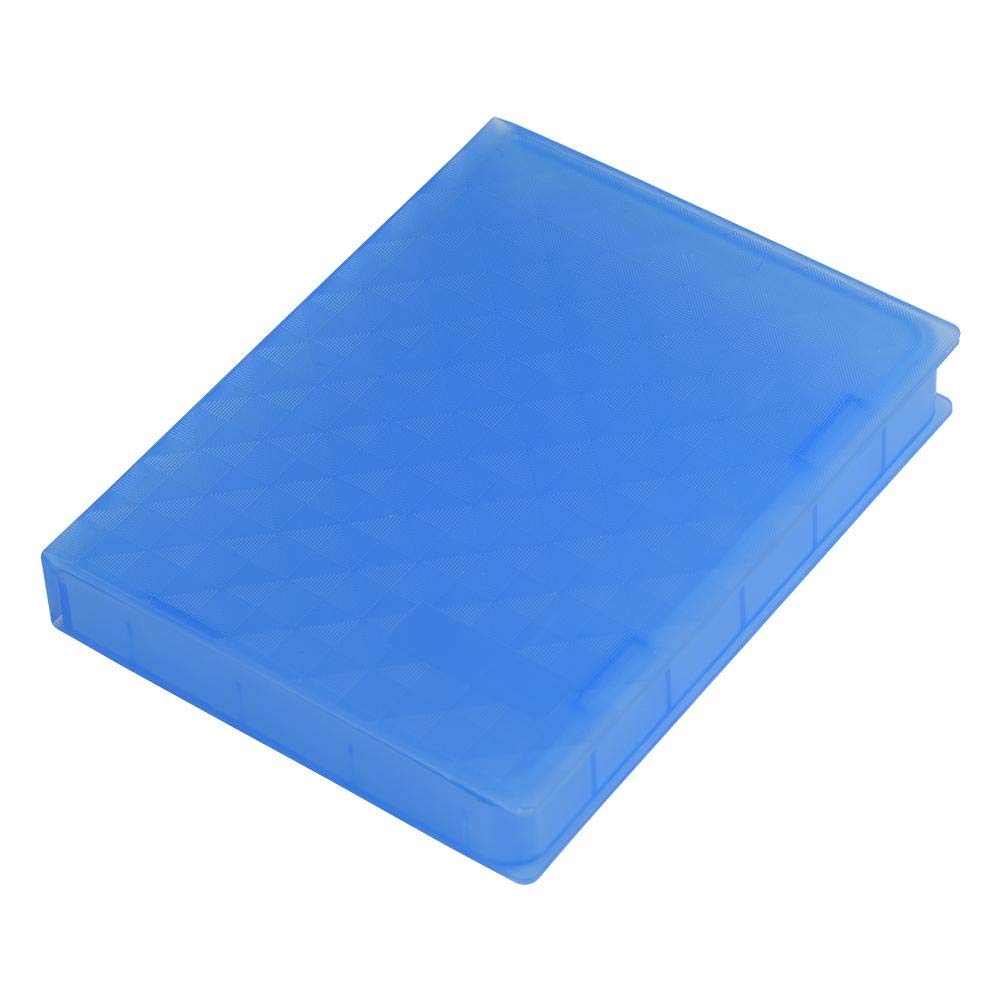  [AUSTRALIA] - Wendry Hard Drive Disk Protective Box, Shockproof Anti-Static Storage Case for 2.5 Inch HDD Dust-Proof Non-Slip (Blue) blue
