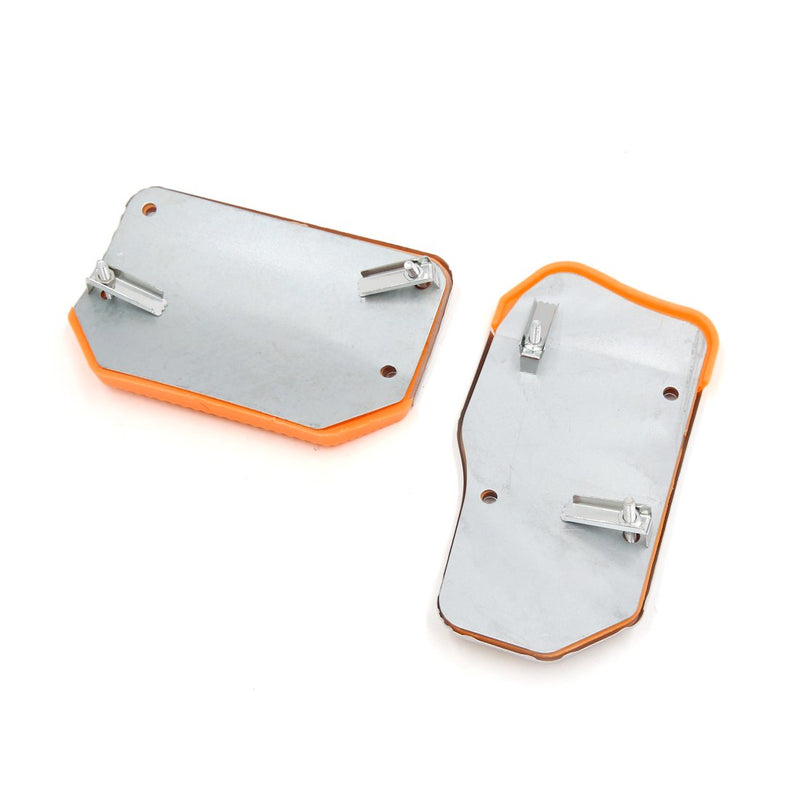  [AUSTRALIA] - uxcell 2 in 1 Non-Slip Universal Automatic Car Gas Brake Pedal Pads Cover Orange