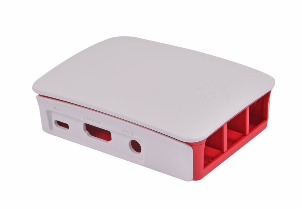  [AUSTRALIA] - Raspberry Pi RASPBERRY-PI3-CASE Official Raspberry Pi 3 Case, Red/White Single