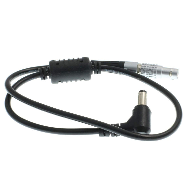  [AUSTRALIA] - Eonvic 2-Pin Male Teradek Bolt Power Cable Right Angle DC Jack 2.5mm Straight 2pin to Right Angle DC