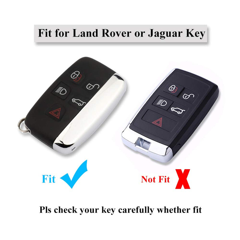  [AUSTRALIA] - Senauto Car Key Fob Cover for Land Rover,Full-Body Protective Quicksand Key Case with Keychain Key Chain Ring for Land Rover Range Rover Evoque Discover Sport Freelander/Jaguar XE XF XJ F-Type (Pink) Pink