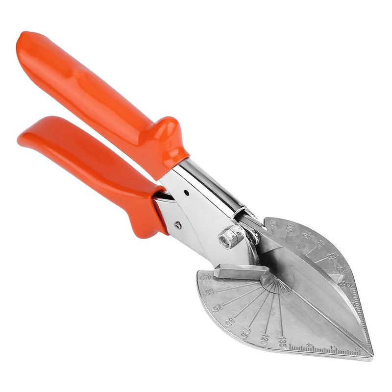  [AUSTRALIA] - Multi Angle Miter Shear SK5 Trunking Shears 45-135 Degree Angle Mitre Gasket Shear Trim Cutter Adjustable Multi Angle Wire Duct Cutter(Orange)