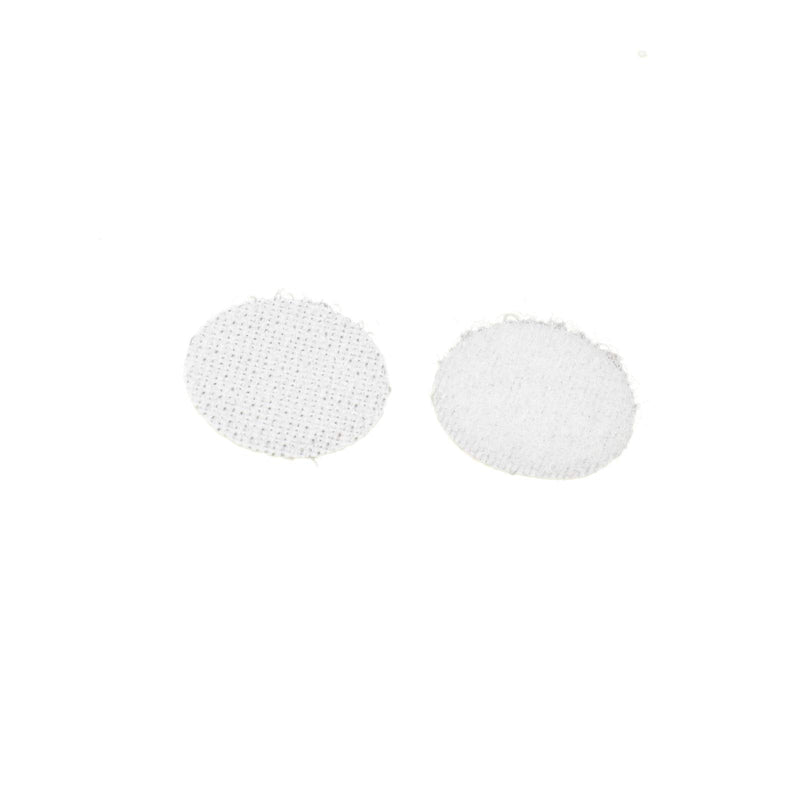  [AUSTRALIA] - Micro Traders 0.79inch White Self-Adhesive Dots Sticky Back Coins Hook and Loop Tapes 100 Pairs