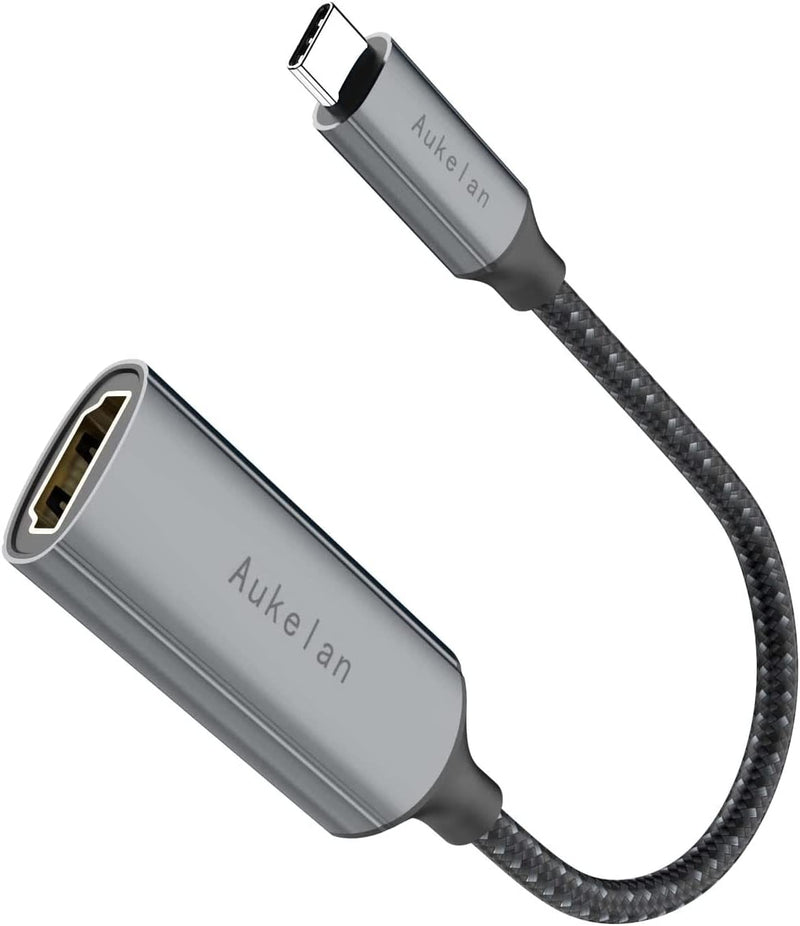  [AUSTRALIA] - Aukelan USB C to HDMI Adapter 4K@30Hz Output Compact Design Thunderbolt 3 to HDMI Adapter Compatible with MacBook Pro MacBook Air 2020,IPad Pro,Surface Book 2, Galaxy S21/S20 & More