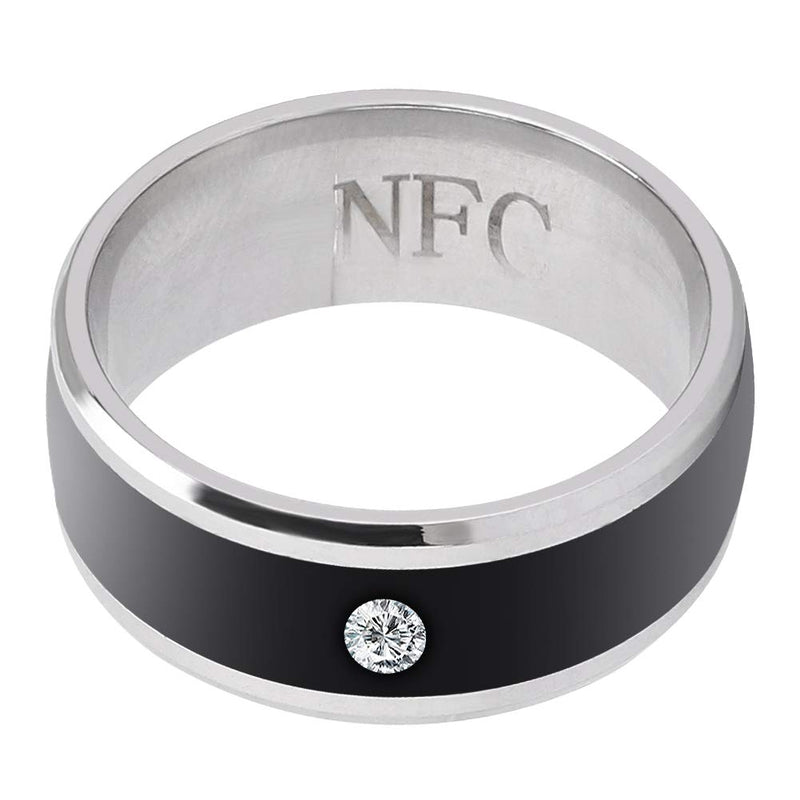  [AUSTRALIA] - awstroe Easy to Use NFC Smart Ring, Metal Material Universal Smart Ring, for Mobile Phone(size11) size11