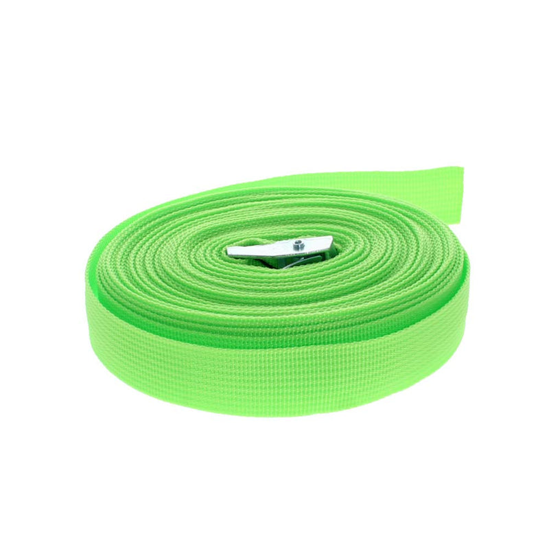  [AUSTRALIA] - MroMax 0.98" Width x 32.81ft Length Lashing Straps Polypropylene Cam Buckle Lashing Straps 200Kg Load Cargo Tie Down Strap 25mm x 10M for Moving Cargo Green Tone 4Pcs