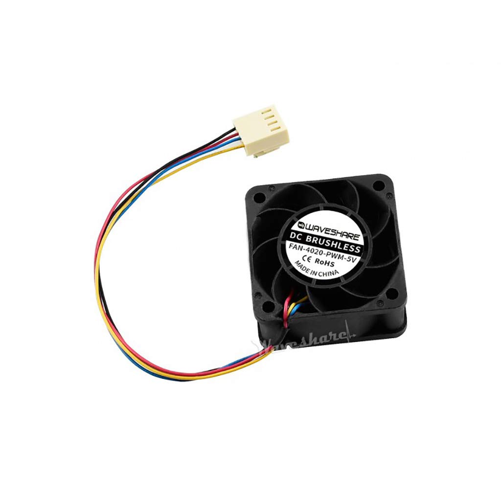  [AUSTRALIA] - Dedicated Cooling Fan for NVIDIA Jetson Nano Developer Kit PWM Speed Adjustment Stong Cooling Air 4PIN Reverse-Proof Connector 5V 40mm×40mm×20mm Fan-4020-PWM-5V for Jetson Nano